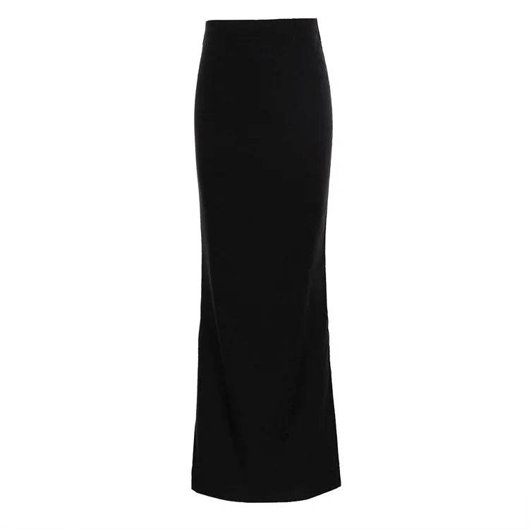 Women's Black Maxi Skirt - P12 Hub Europe
