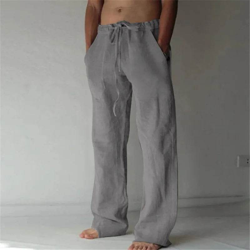 Men's Loose Linen Pants - P12 Hub Europe