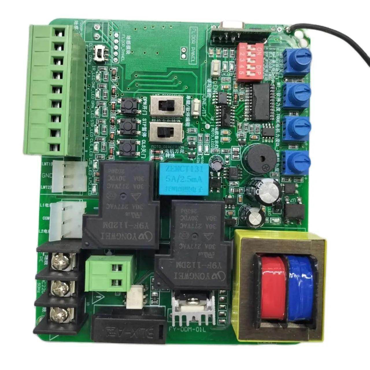 220V AC Garage/Sliding Door Control Panel | Magnetic/Spring Limit, Delay - P12 Hub Europe
