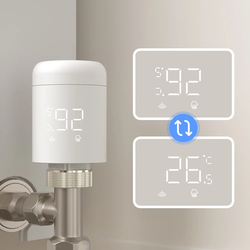 Tuya Wifi Thermostatic Valve Radiator Head TRV Smart Thermostatic Valve Wifi Thermostat Temperature Controller Alexa Google Home