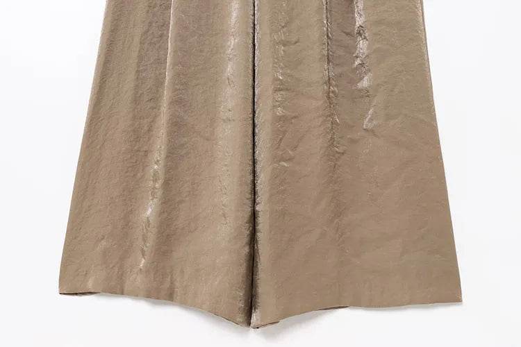 HipSeam Satin Wide Leg Trousers - P12 Hub Europe