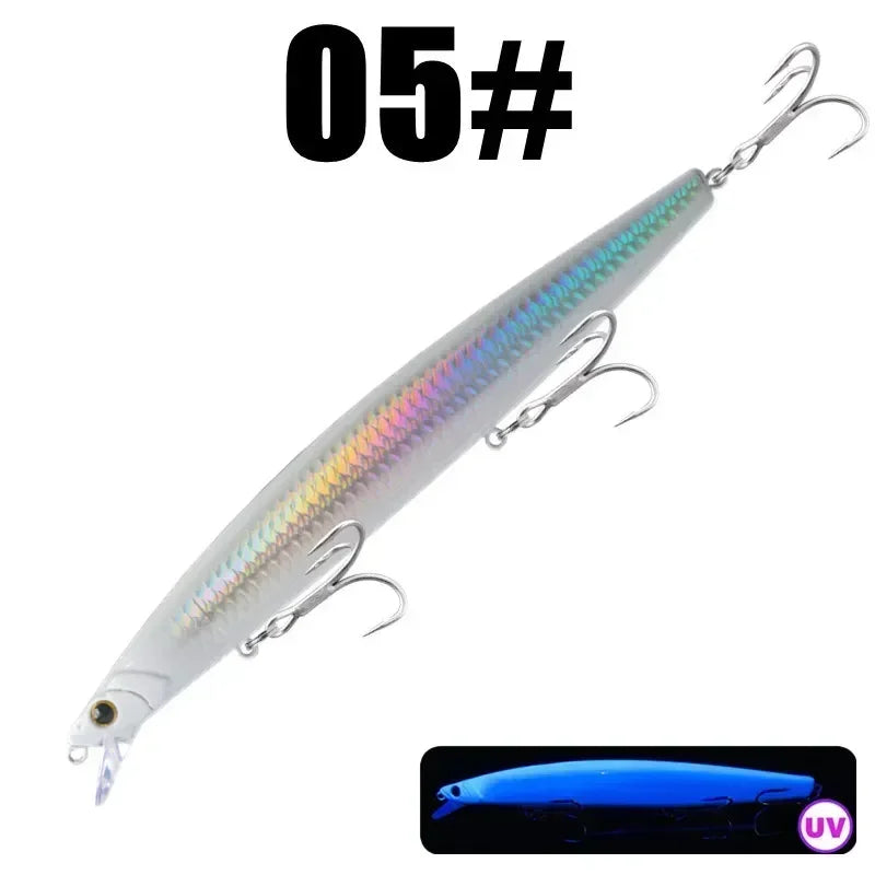 GREENSPIDER 16cm 33g New Long Casting Minnow Baits Floating Sea Fishing Lures Wobble Artificial Hard Baits Jerkbait Minnow