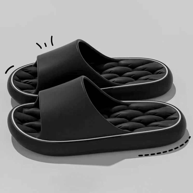 Slippers for men summer outdoor wear 2024 new indoor home bathroom non-slip wear-resistant beach sandals for women