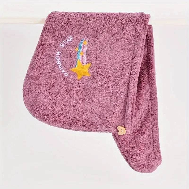 1pc Quickly Dry Hair Hat Super Absorbent Soft Bathroom Women Head Towels Girls Cute Hair Towel Hair Dry Wrap Bonnets - P12 Hub Europe