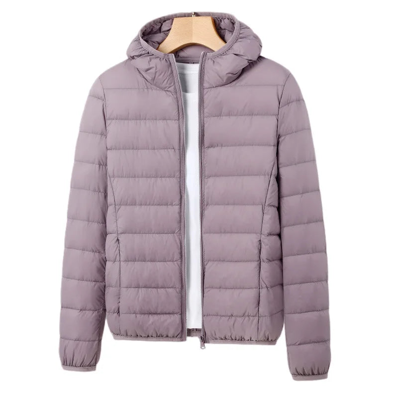 Women's Down Jacket Climbing Clothes Sportswear Hiking 90% White Duck Down Coat Warm Sports Camping Outing Trekking