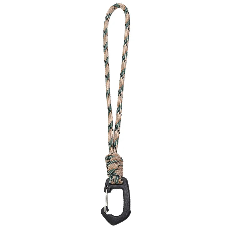 Key Ring Umbrella Rope Hook Outdoor Camping Sports Accessories Braid Rope 7-core Keychain Flashlight Small Tool Key Lanyard