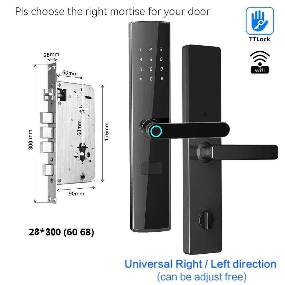 Fingerprint WiFi Smart Lock Works with Alexa and Google - P12 Hub Europe