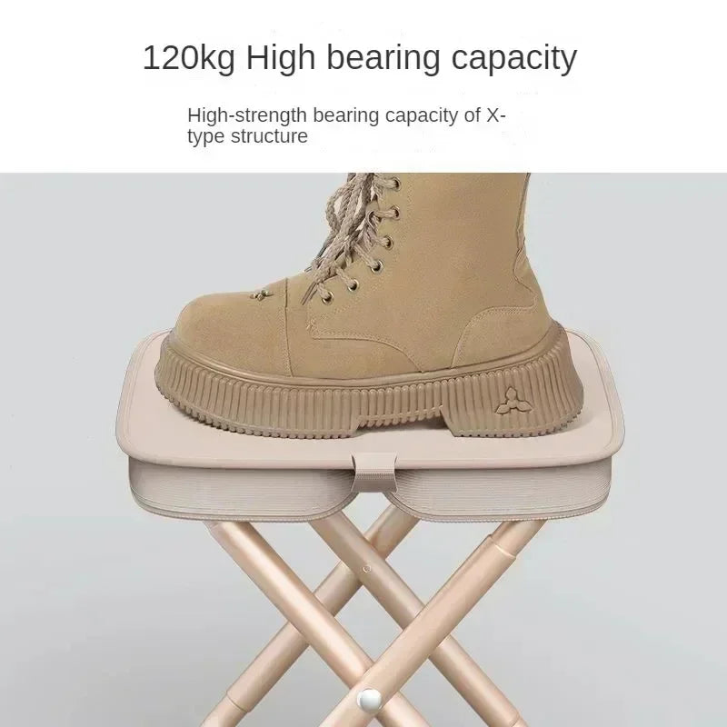 Camping Folding Stool with Storage Bag Beach Picnic Fishing Collapsible Chair Seat Portable Fishing Stool Fold-up Camping Chair
