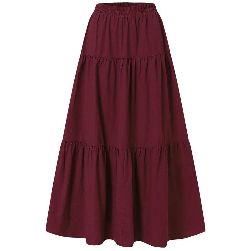 Vintage Pleated Long Skirt - P12 Hub Europe
