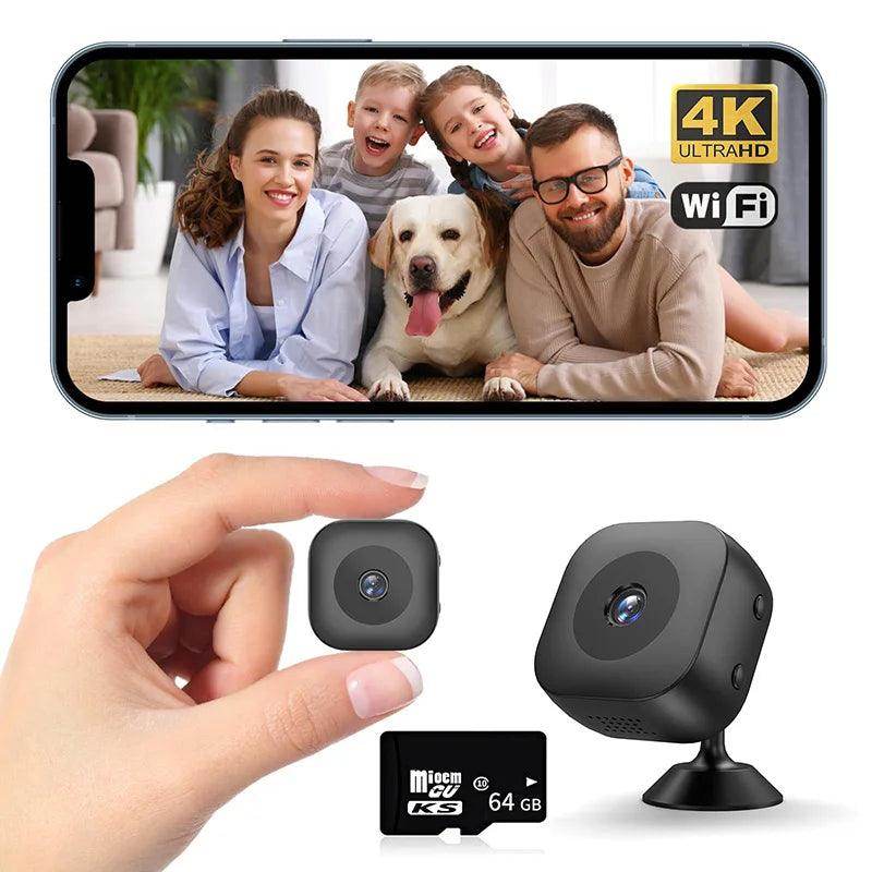 Mini WiFi Camera Xiaomi 4K Motion Detect, Night Vision, IP66 - P12 Hub Europe