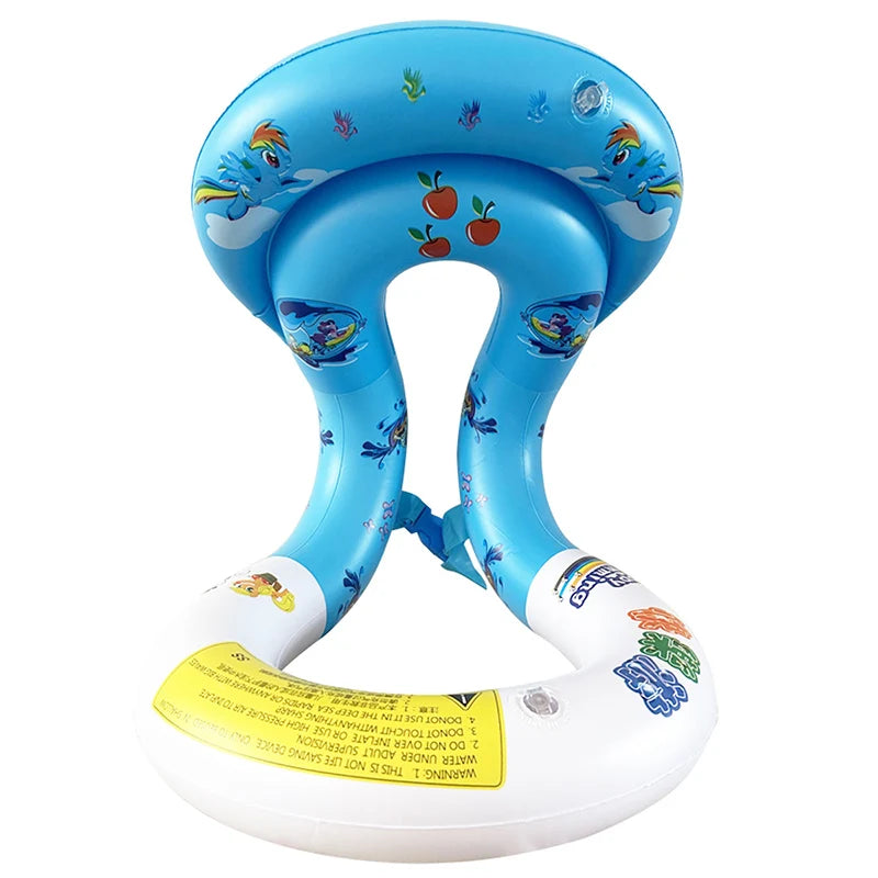 Baby Pool Float Inflatable Swimming Ring Vest Child Water Play Equipment Safety Buckle Dual Airbags Swimming Jacket for Kids 2-6