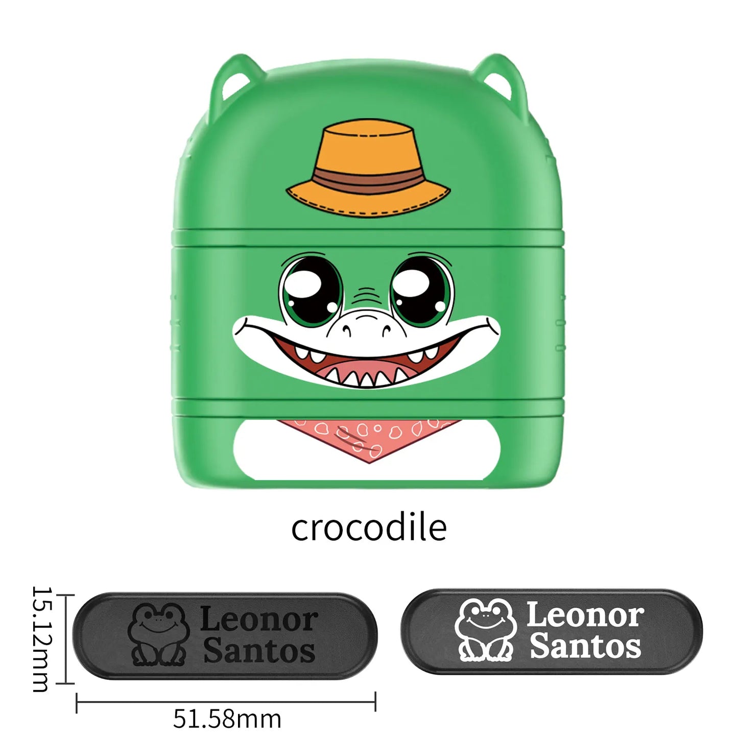 Children's Name Seal Custom Double -layer black and white ink Student's Stamp Kindergarten Clothes Waterproof Name StickerStamp