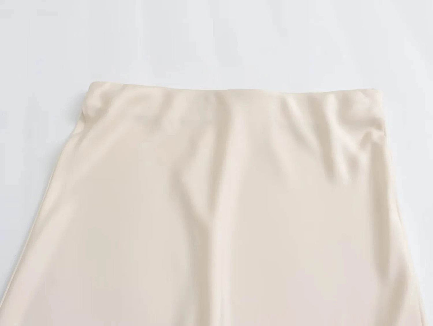 Women's Y2K Satin Midi Skirt - P12 Hub Europe
