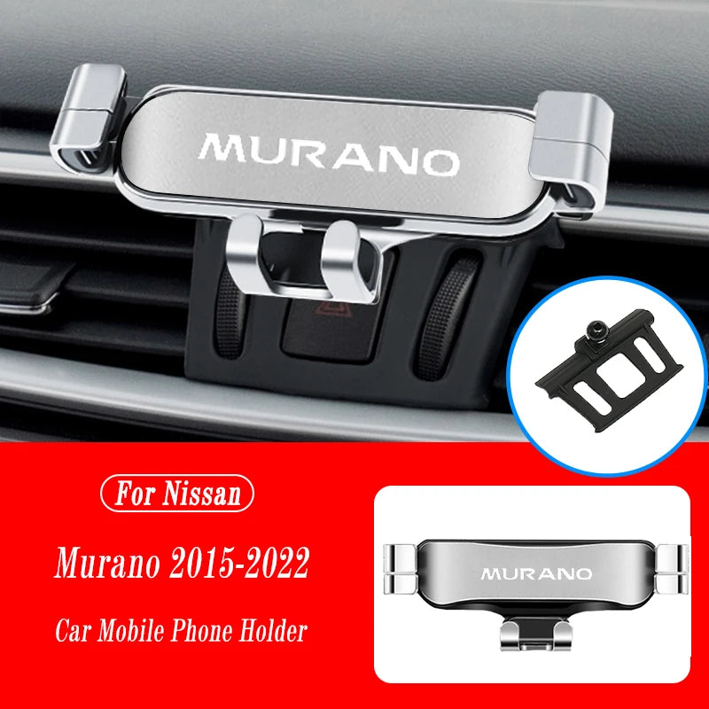 Car Mobile Phone Holder For Nissan Murano 2015-2022 Air Vent Mounts Stand GPS Gravity Navigation Bracket Car Accessories