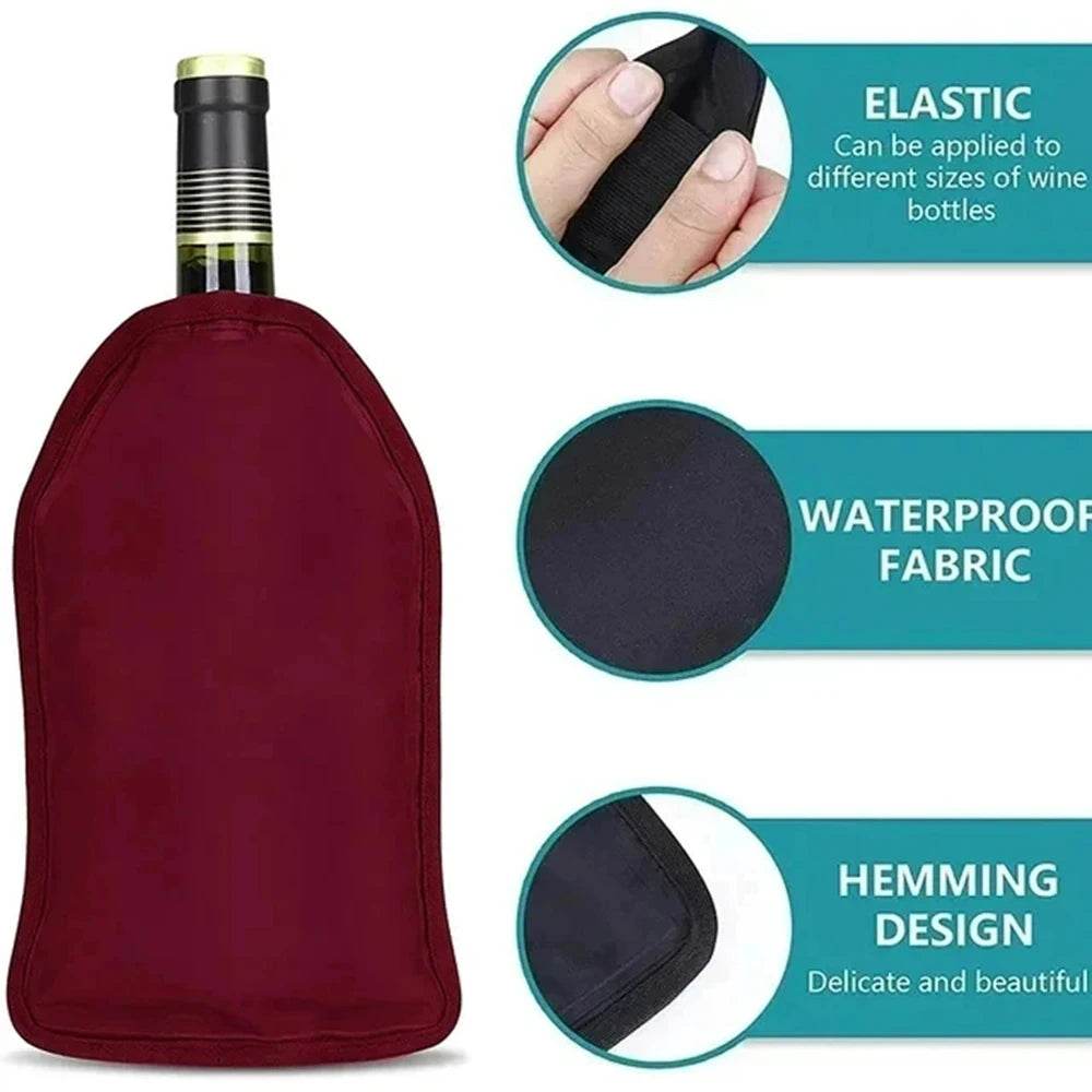 Wine Ice Bag Cooling Holder Jelly Picnic Beverage Nylon Wine Cooler Sleeve Soft Drink Rack Bar Tool Champagne Wine Bottle Covers - P12 Hub Europe