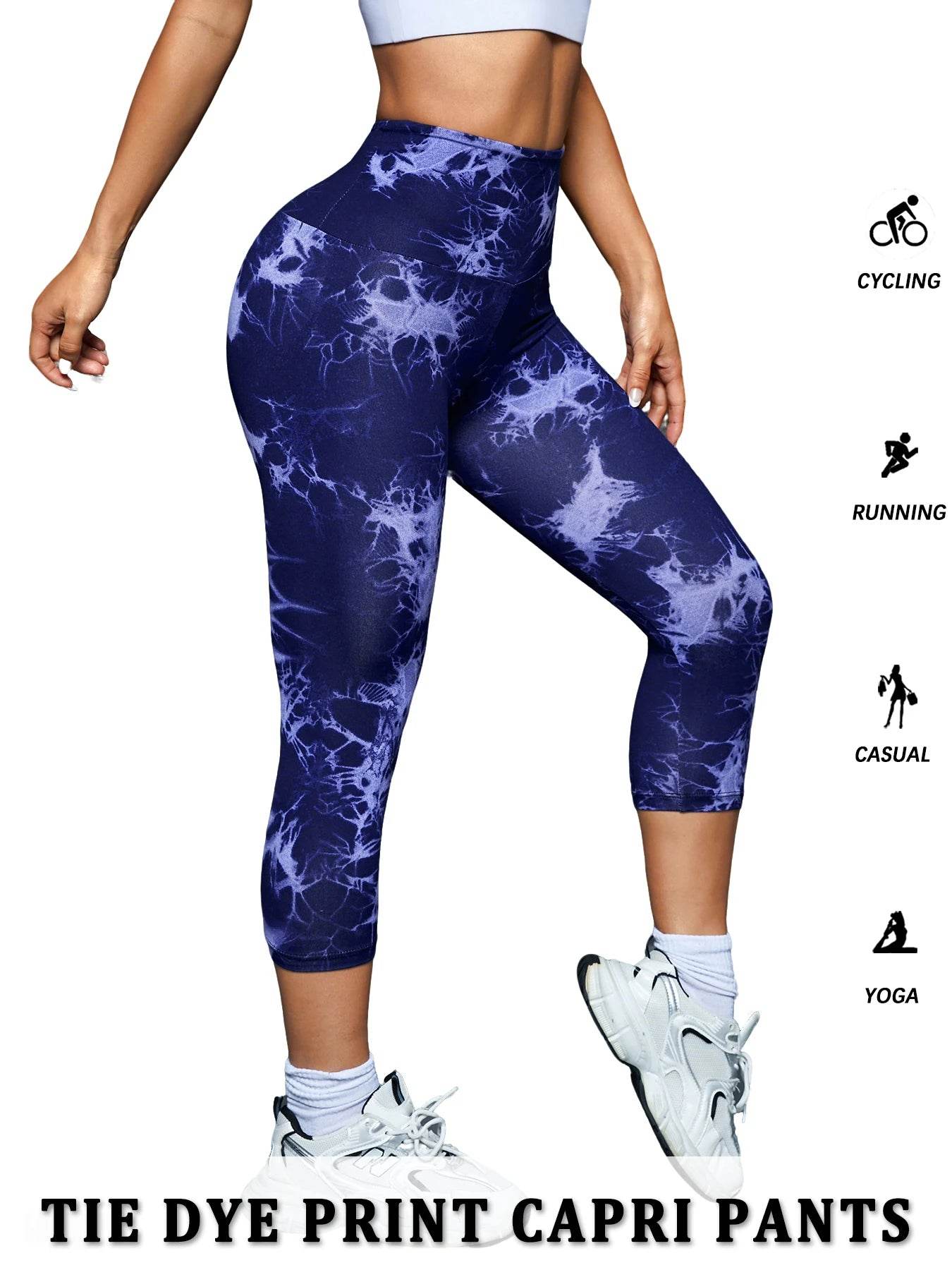 Women's High Waist Yoga Capris - P12 Hub Europe