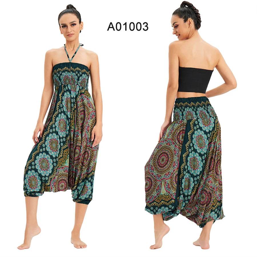 Women's Boho Harem Rayon Pants - P12 Hub Europe
