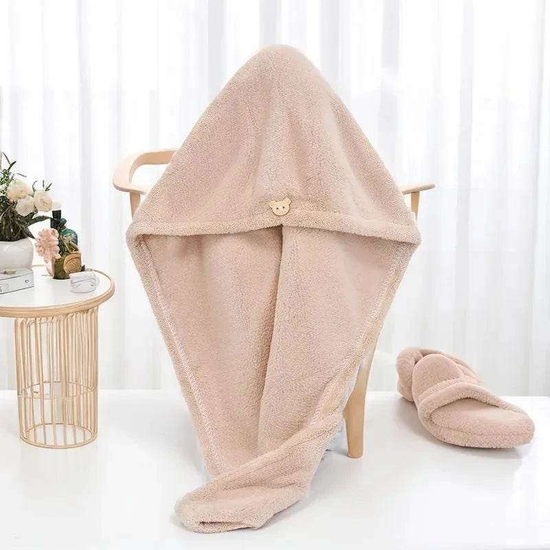 Dry Hair Hat Woman Absorbent Quick Dry Wipe Hair Towel Long Hair Cute Shower Cap Bathroom Accessories Quick Dry Towel - P12 Hub Europe
