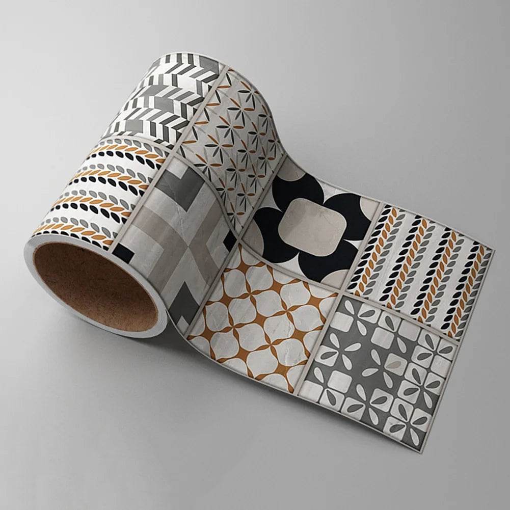 Self-adhesive Waist Line Decorative Strip Waterproof Peel Stick Wall Sticker Bathroom Floor Skirting Line Wall Papers Home Decor - P12 Hub Europe