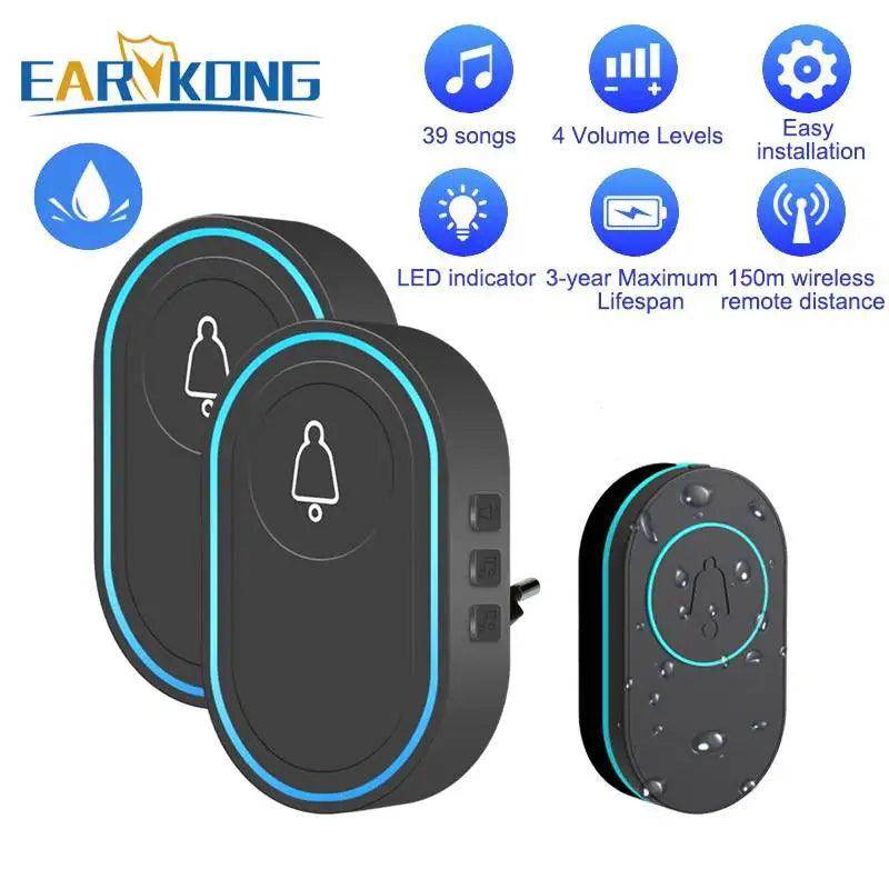 Doorbell Wireless | 39 Tunes, 300M, Waterproof - P12 Hub Europe