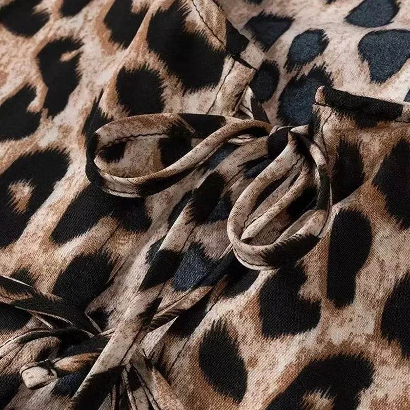 Leopard Print Crop Top - P12 Hub Europe