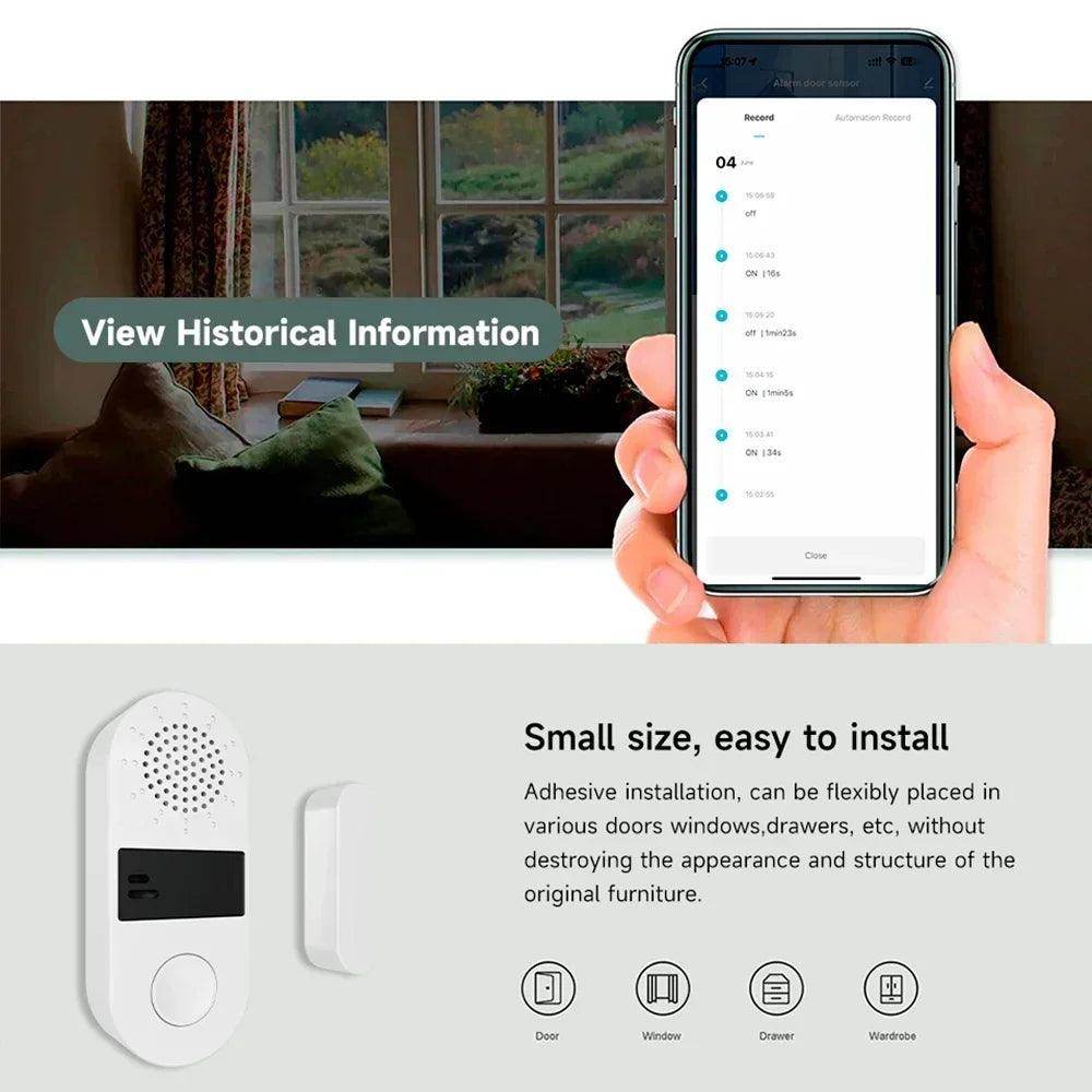 Alarm Door Tuya WiFi 130dB - P12 Hub Europe