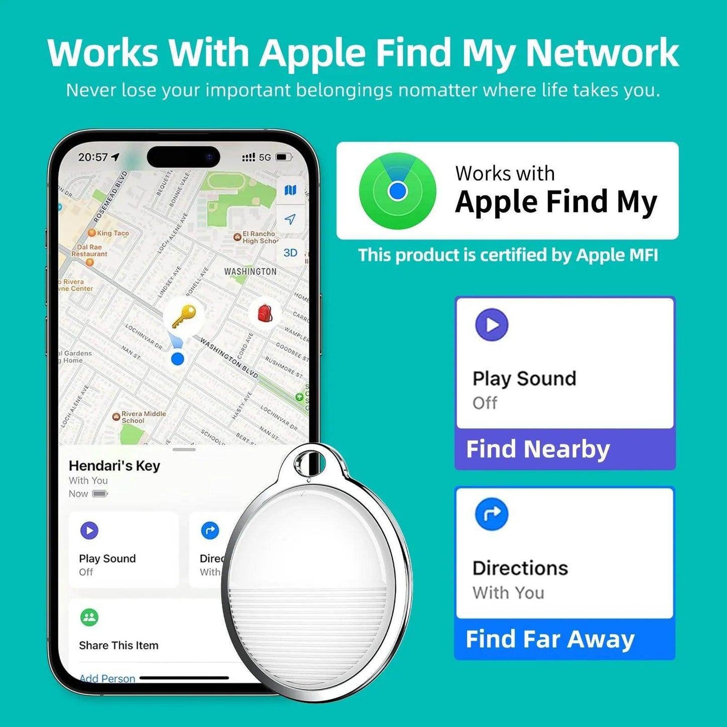 Tracker GPS Mini Apple Find My - P12 Hub Europe