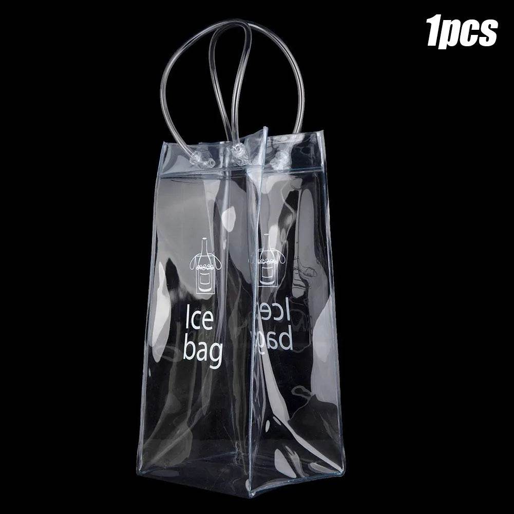 Ice Wine Bags PVC Anti-leakage Ice Bag Transparent Refrigerated Champagne Red Wine Bottle Whisky Eco-friendly Portable Ice Bags - P12 Hub Europe
