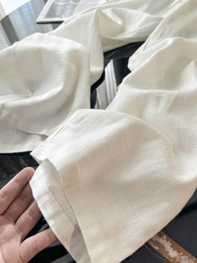Women's Washed Linen Wide Pants - P12 Hub Europe