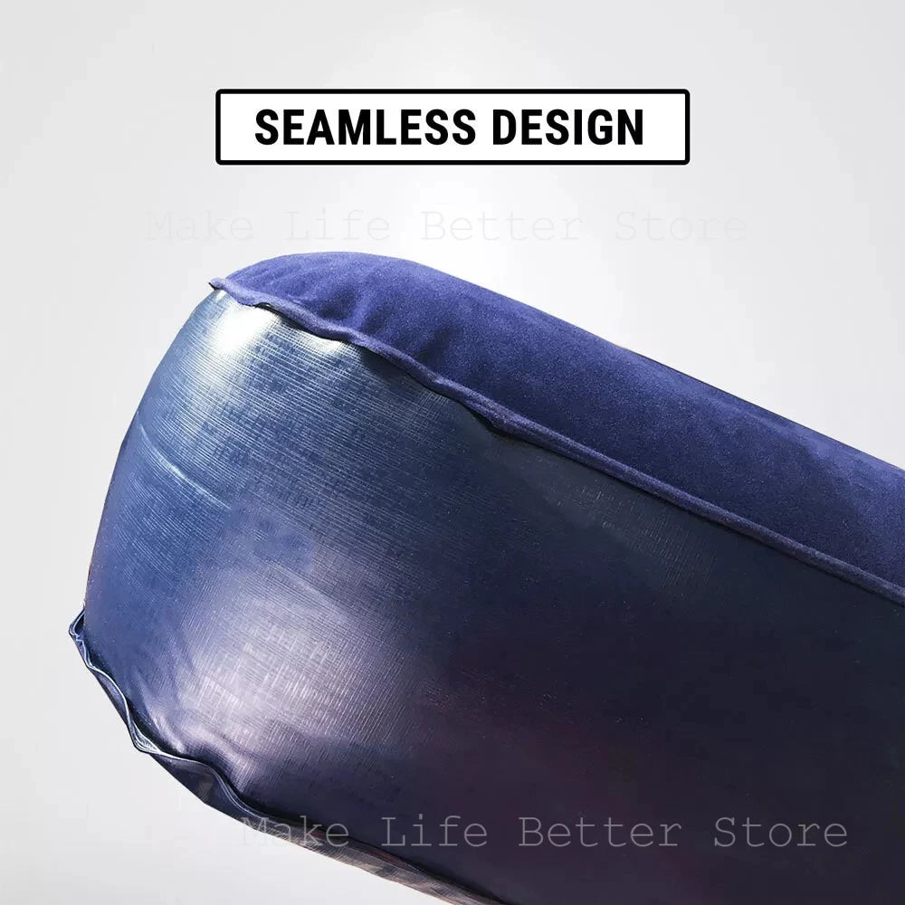 Inflatable Mattress for Guests & Home,Flocking Surface&Durable PVC , Rapid inflation, Air Bed Inflatable Bed