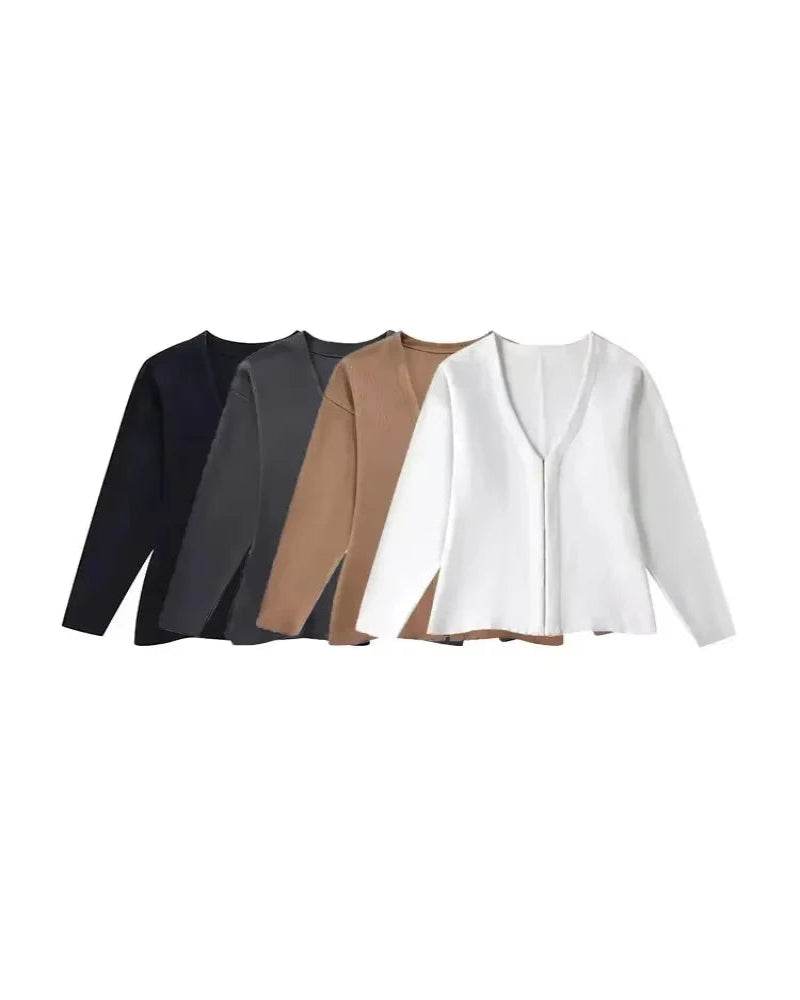 Fitted Hook Knit Cardigan - P12 Hub Europe
