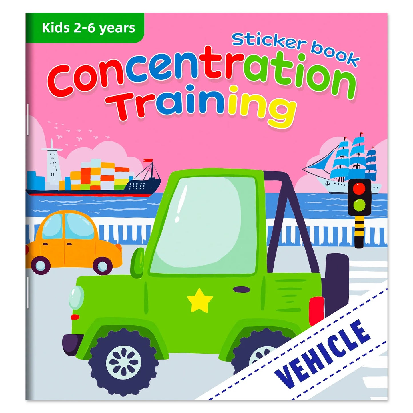Cognitive Game Kawaii Sticker Book Educational DIY Hand-on Puzzle Cartoon Animals Life Skill Learning Toddler Toys For Kids