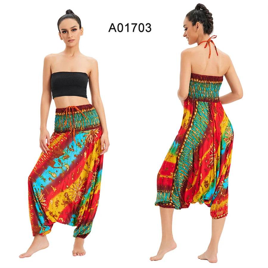 Women's Boho Harem Rayon Pants - P12 Hub Europe
