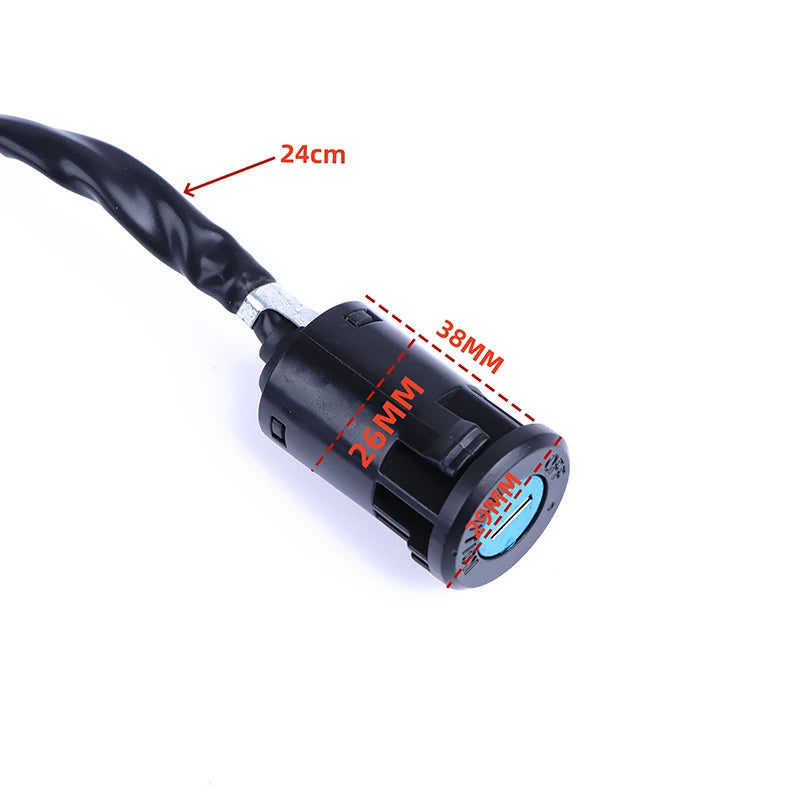 1 Set Universal Motorcycle Start The Ignition Switch Lock Key With Bracket For Most 50cc 70cc 90cc 110cc 150cc Accessories