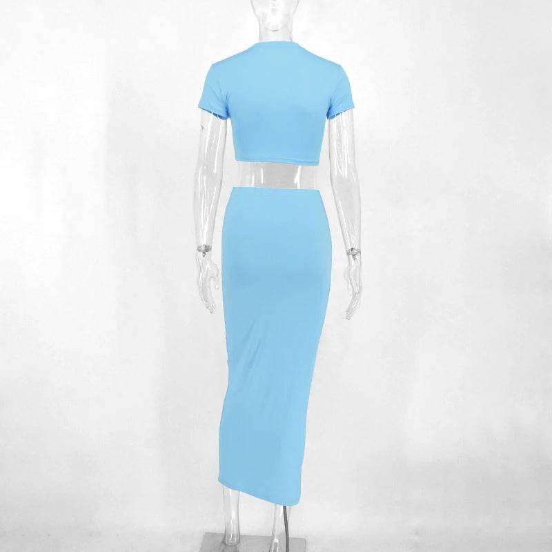 Sexy Crop Top Skirt Set - P12 Hub Europe