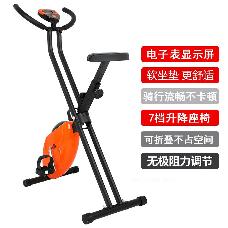 Foldable Exercise Bike Fitness Equipment Indoor Static Bicycles Exercise Bicycle Training Stationary Indoor Cycling Bikes