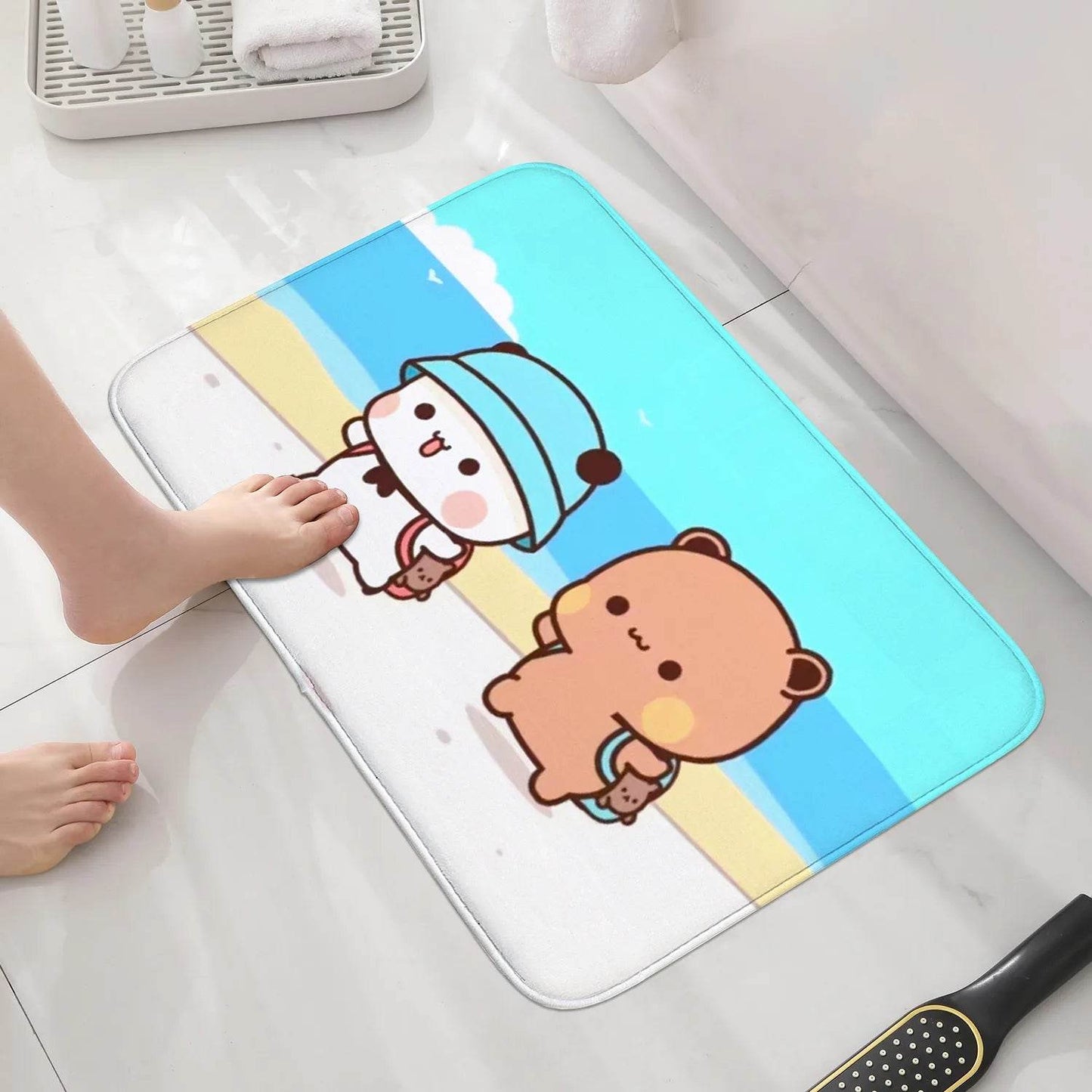 1Pc Bubu and Dudu Cute Cartoon Welcome Mat Entrance Doormat Balcony Bathroom Floor Mats Non-slip Rug Bedroom Carpet Home Decor - P12 Hub Europe