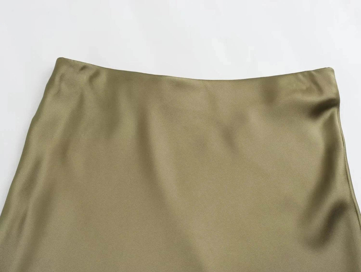 Women's Y2K Satin Midi Skirt - P12 Hub Europe