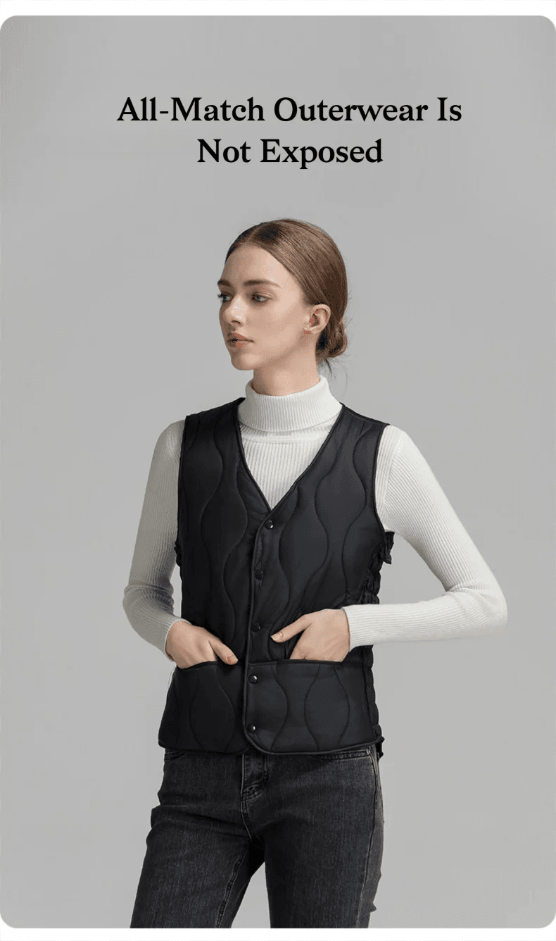 Women's Lightweight Down Vest - P12 Hub Europe