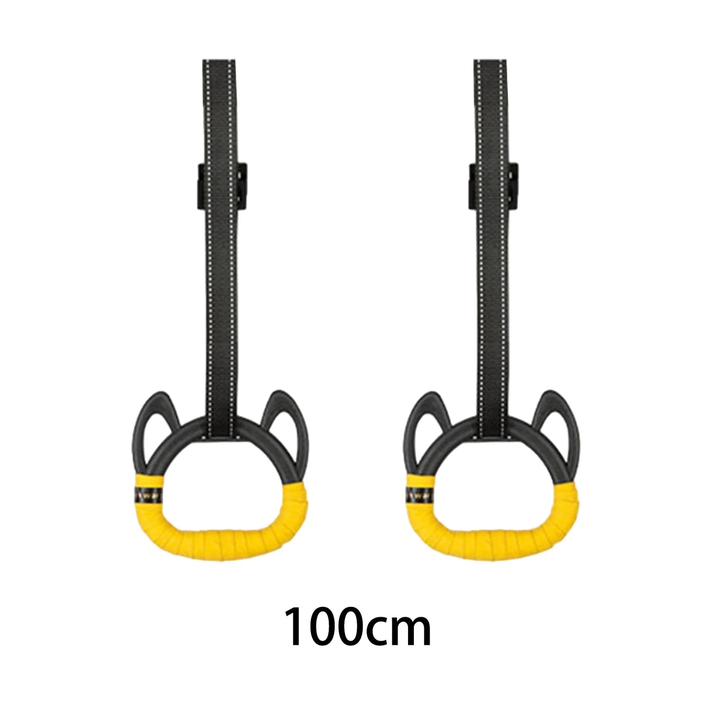 Kids Horizontal Bar Home Exercise Pull up Rings Full Body Workout Nonslip Handle with Gym Rings Kids Gym Rings Gymnastic Bar