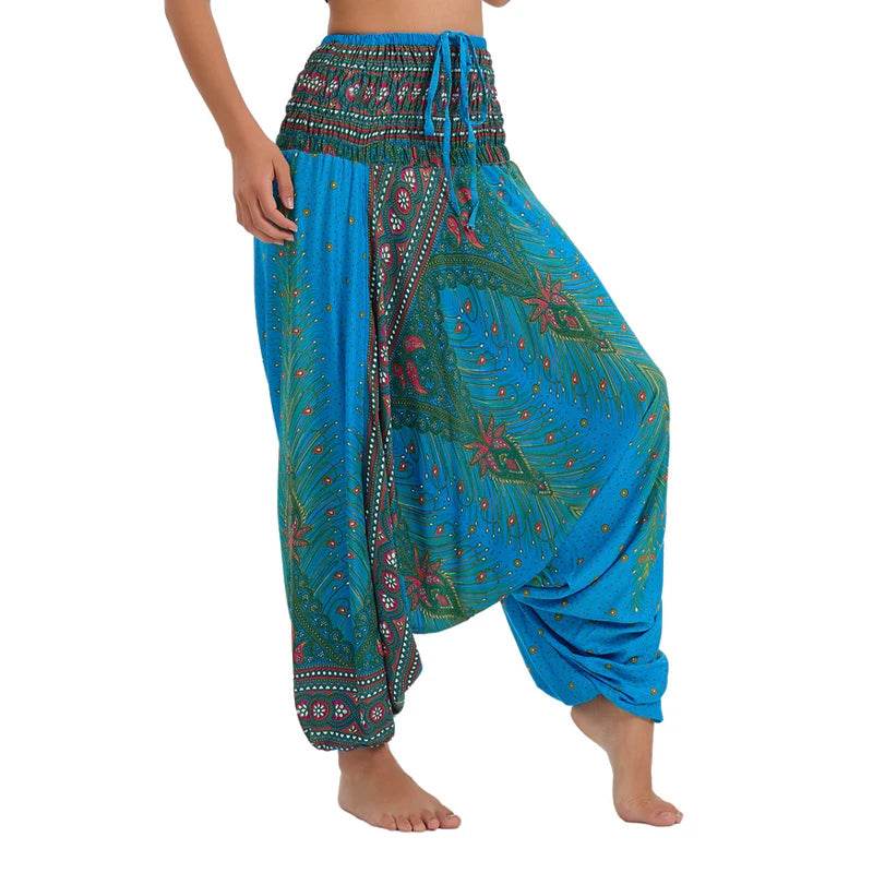 Women's Boho Harem Rayon Pants - P12 Hub Europe
