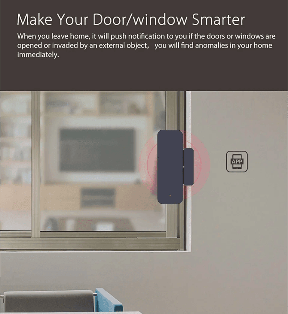 Sensor Door Tuya Zigbee WiFi Smart - P12 Hub Europe
