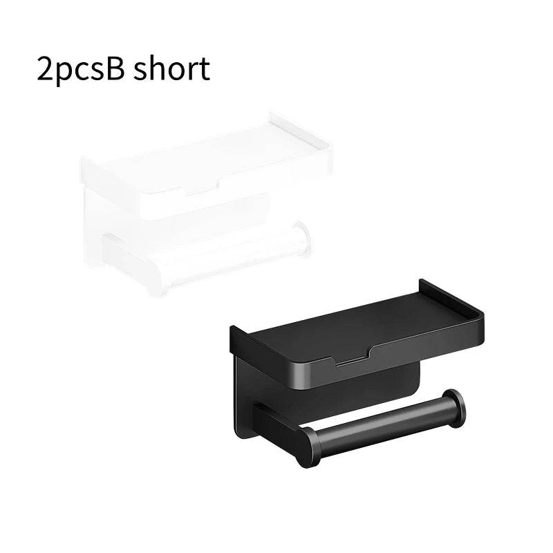Toilet Paper Holder Wall-Mounted Aluminum alloy Toilet paper holder tissue rack Bathroom tissue holder Bathroom Accessories - P12 Hub Europe