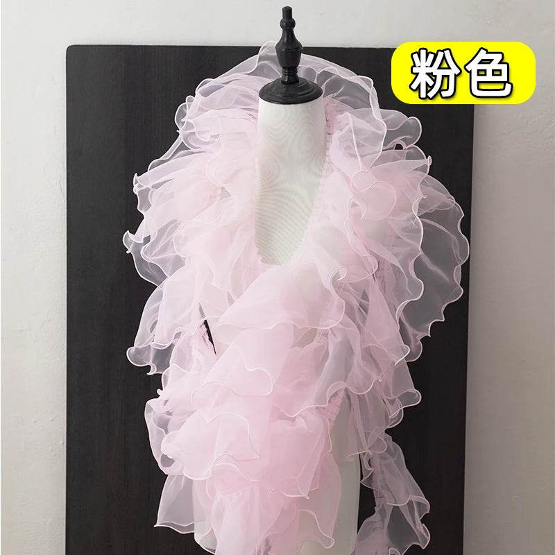 2meters Pink Lace Ribbons Trim For Party Dress Decor Fabric DIY Apparel Sewing Supplies Clothing Collar Cuff Needlework Crafts - P12 Hub Europe