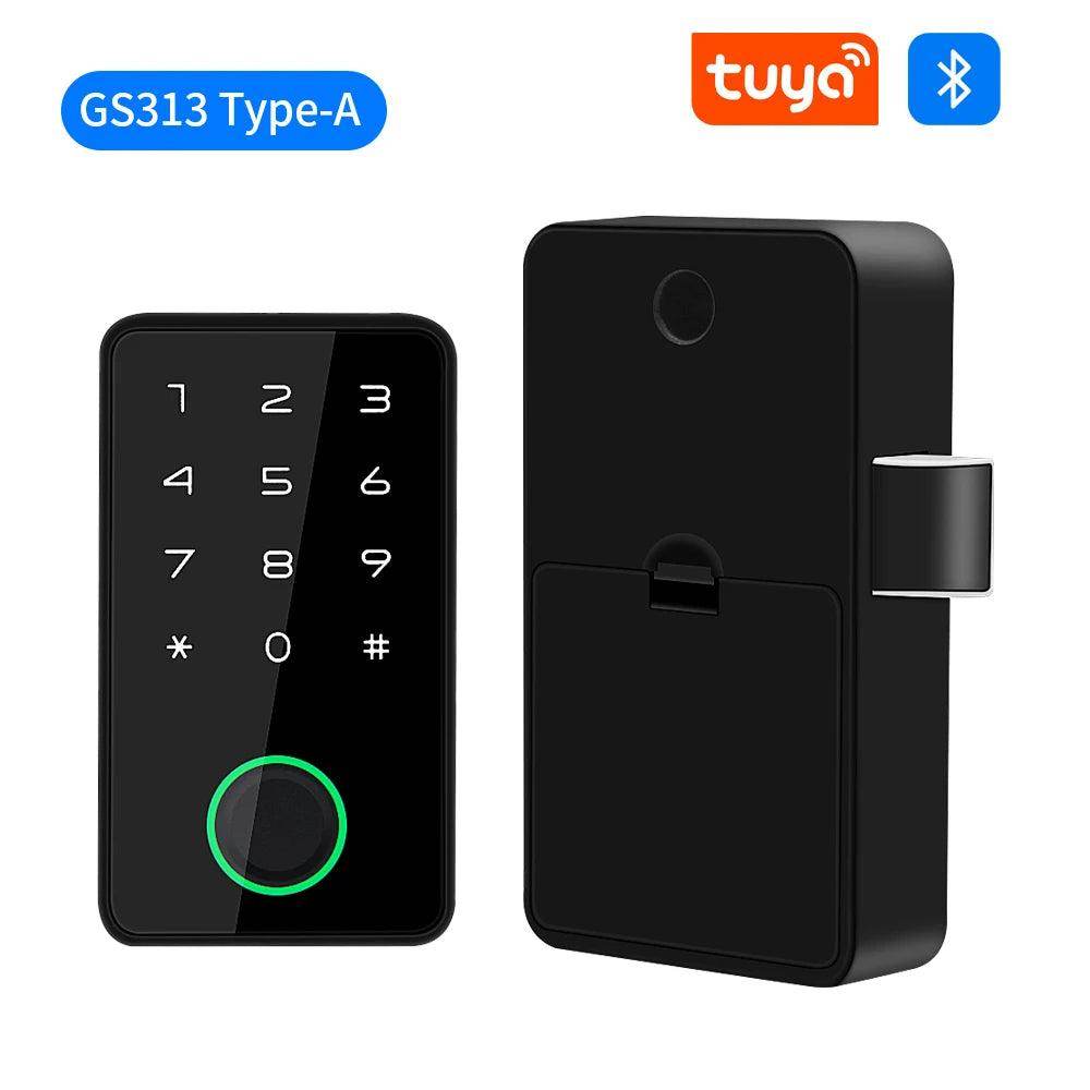 Fingerprint Cabinet Lock Invisible, Keyless, App, Card, Drawer Lock - P12 Hub Europe