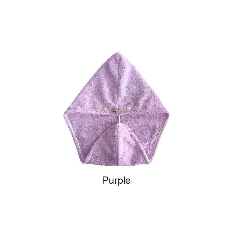 Microfiber Hair Towel Wrap for Women, Shower Spa Head Wrap Hair Drying Hat Turban Microfiber Terry Dry Absorbent Quick Dry Hair - P12 Hub Europe