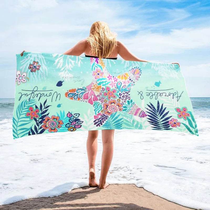 1 large-sized ocean element with increased water absorption and comfortable beach towel - P12 Hub Europe