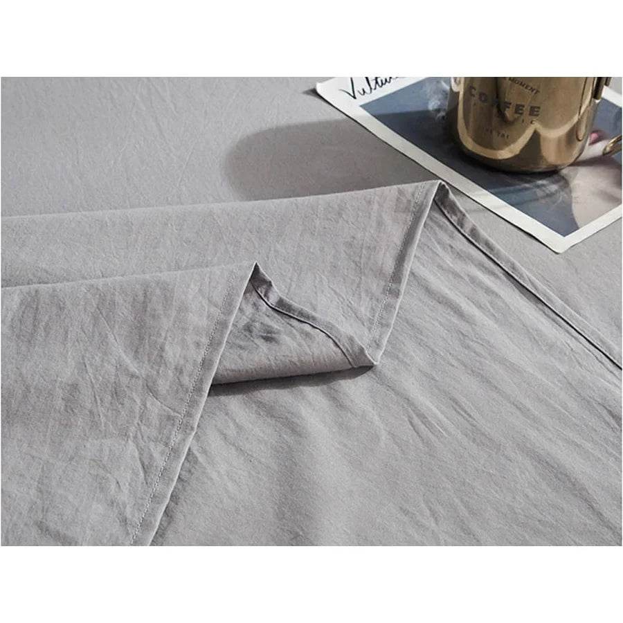 WASART Pure cotton flat bed sheet summer bedspread soft bed linens 2 people couple luxury double bed bedding king size bedsheet - P12 Hub Europe