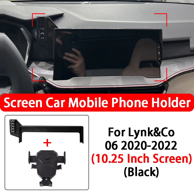 For Lynk&Co 03 06 Special Car Screen Mobile Phone Holder 360 ° Rotation GPS Stable Phone Holder Car Styling Accessories