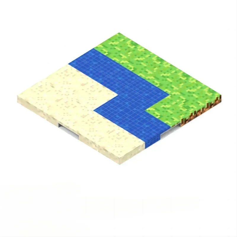Magnetic Base Plate Variety Baseplates Match Mine World DIY Magnetic Building Blocks Toys for Boys and Girls Children Toy Gift